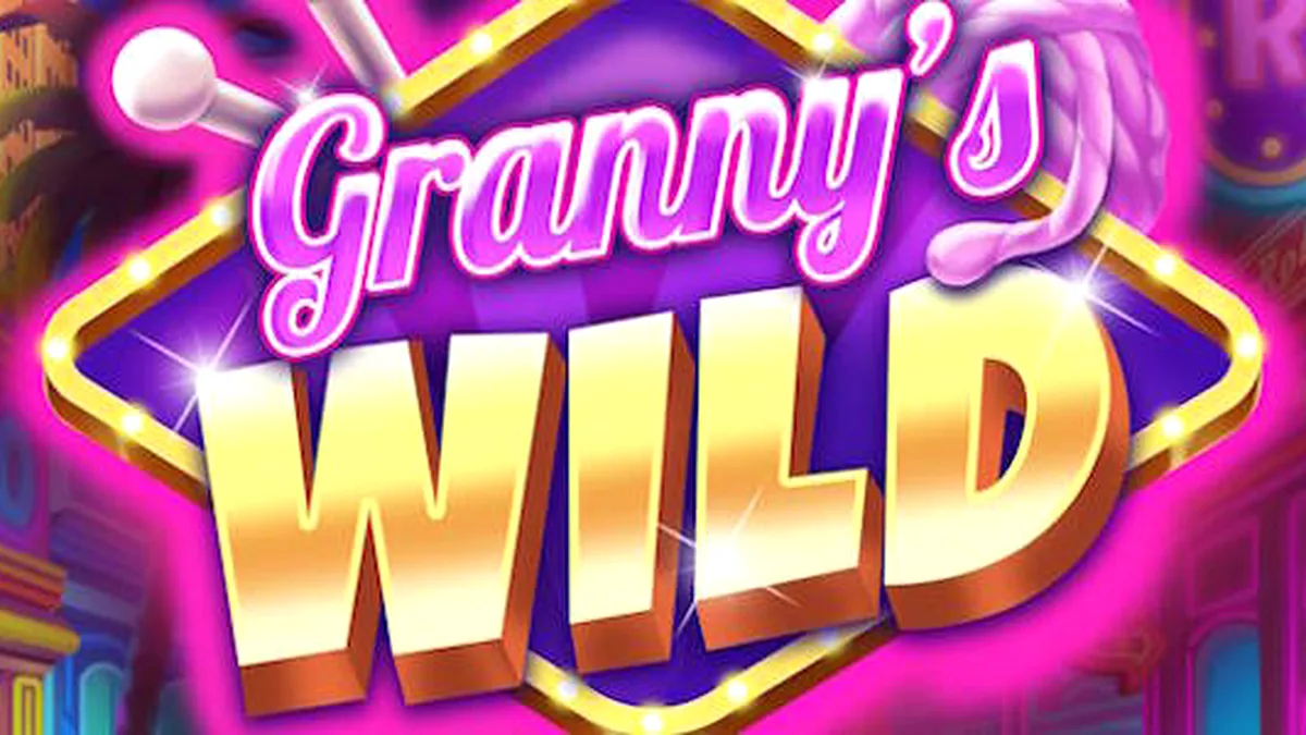 Interface do slot Granny's Wild com elementos coloridos e a personagem principal