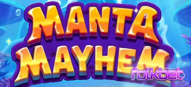 Cena subaquática colorida com personagens de Manta Mayhem
